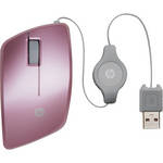 HP / Hewlett Packard Retractable Mobile Mouse (Pink)