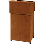 Oklahoma Sound 22/112 Table-Top Lectern and Lectern Base Cart Combo (Medium Oak)