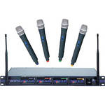 VocoPro UHF-5800 4-Channel UHF Wireless Handheld Microphone System