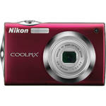 Nikon Coolpix S4000 Digital Camera (Red)