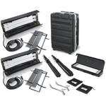 Kino Flo Dual Diva-Lite 201 Fixtures with Flight Case Kit (230VAC)