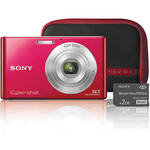 Sony DSC-W330 Digital Camera Mother's Day Bundle (Red)