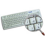 Royal Galaxy Arabic Transparent Keyboard Sticker Set (Transparent/Black)