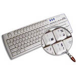 Royal Galaxy French Transparent Keyboard Sticker Set (Transparent/Black)