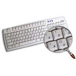 Royal Galaxy Russian Transparent Keyboard Sticker Set (Transparent/Black)
