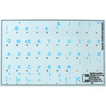 Royal Galaxy Spanish Transparent Keyboard Sticker Set (Transparent/Blue)