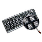 Royal Galaxy Hebrew Transparent Keyboard Sticker Set (Transparent/White)