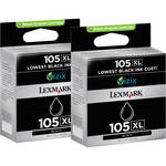 Lexmark 105XL Black High Yield Return Program Ink Cartridges (2-Pack)