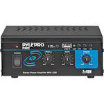 Pyle Pro PCAU22 Mini 40 Watt x 2 Stereo Power Amplifier w/ USB Input