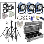 Arri T1 Fresnel 1000W 3-Light Kit (120VAC)