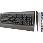 Adesso SlimMedia Desktop Keyboard with Built-in Card Reader and USB Hub
