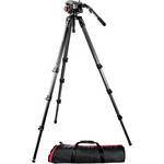 Manfrotto 504HD Head w/536 3-Stage Carbon Fiber Tripod System