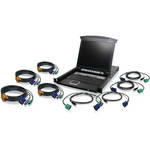 Iogear 8-Port LCD Combo KVM Switch with Cables