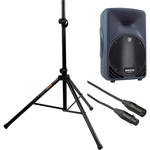 Mackie SRM350v2 10" 2-Way Bi-Amplified Speaker Kit with Stand