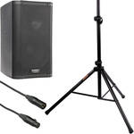 QSC K8 8" 2-Way 1000 Watt Powered Speaker Kit with Stand
