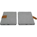 Macally BookStand Multi-functional Folder Style Protective Case for Apple iPad (Gray)