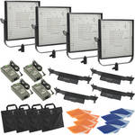Litepanels 1x1 Four-Light LED Tungsten Flood Kit (100-240VAC)