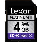Lexar 4GB SDHC Memory Card Platinum II Class 6