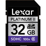 Lexar 32GB SDHC Memory Card Platinum II Class 6