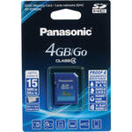 Panasonic 4GB SDHC Memory Card Class 4