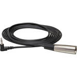 Hosa Technology XVM-101M Angled Stereo 3.5mm to 3-Pin XLR Male Microphone Cable (1')