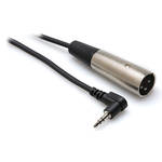 Hosa Technology XVM-102M Angled Stereo 3.5mm to 3-Pin XLR Male Microphone Cable (2')