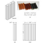 RPG Diffusor Systems FlutterFree - Sound Diffusing Hardwood Molding (White Maple, Cear Lacquered, Unslotted)