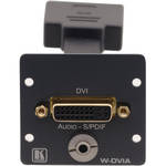 Kramer DVI-I & S/PDIF Audio Wall Plate Insert (W-DVIA)