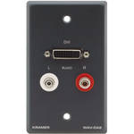 Kramer WAV-DA2 Passive Wall Plate DVI & Dual RCA