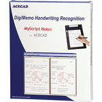 Acecad MyScript Notes DigiMemo Handwriting Recognition Software