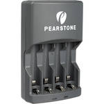 Pearstone 4 Hour Battery Charger for (4) AA or AAA Batteries