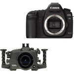Aquatica Underwater Housing w/ Double Nikonos Bulkheads Kit with Canon EOS 5D Mark II Digital Camera