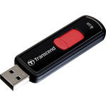 Transcend JetFlash 500 4GB USB 2.0 Flash Drive (Red Slider)