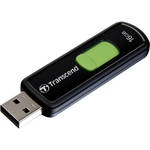 Transcend JetFlash 500 16GB USB 2.0 Flash Drive (Green Slider)