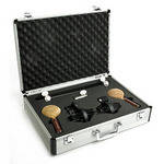 Cascade Microphones Fat Head Ribbon Microphone Pair with Blumlein Bar (Brown/Gold)