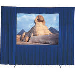 Da-Lite 36534KBUP Drapery Kit With Drapery Bar (5 x 7'6", Blue)