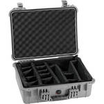 Pelican 1524 Waterproof 1520 Case with Padded Dividers (Silver)