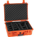 Pelican 1524 Waterproof 1520 Case with Padded Dividers (Orange)