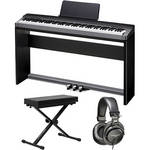 Casio Privia PX-130 88-Key Portable Digital Piano Home Bundle