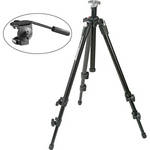 Manfrotto 055XDB Basic Tripod Kit (Black) with 128LP Micro Fluid Head