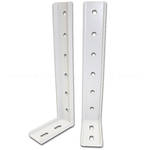 Elite Screens ZHOMELB11-4 L Brackets (Pair, Black)