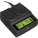 Pearstone Duo Battery Charger for Pentax D-Li68 Battery