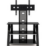 Z-Line Cruise Flat Panel TV Stand with Integrated Mount (Black)