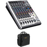 Behringer XENYX X1204USB 12-Channel USB Mixer with Padded Bag Kit