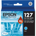 Epson T127220 127 Extra High-Capacity Cyan Ink Cartridge for Epson Stylus NX625, Workforce 630, 633, and 635 Printers