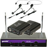 Gemini VHF-2001HL Dual VHF Wireless Headset & Lavalier Microphone System
