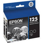 Epson T125120-D2 125 Dual (2) Pack Black Ink Cartridges for Stylus NX125, 127, 420 and Workforce 320 Printers