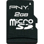 PNY Technologies 2GB microSD Memory Card Class 2 With SD Adapter