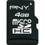 PNY Technologies 4GB microSDHC Memory Card Class 4 With SD Adapter