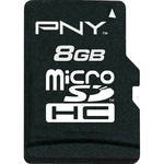PNY Technologies 8GB microSDHC Memory Card Class 4 With SD Adapter